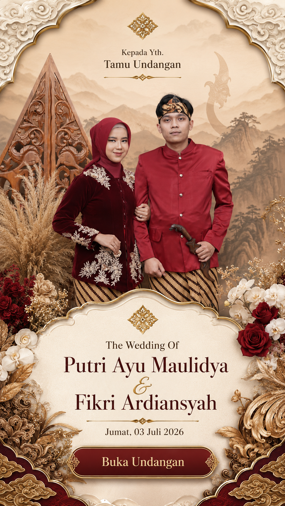 Undangan Putri dan Fikri